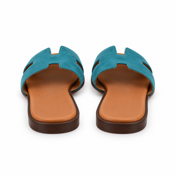 Luxury H Style Leather Slipper For Men