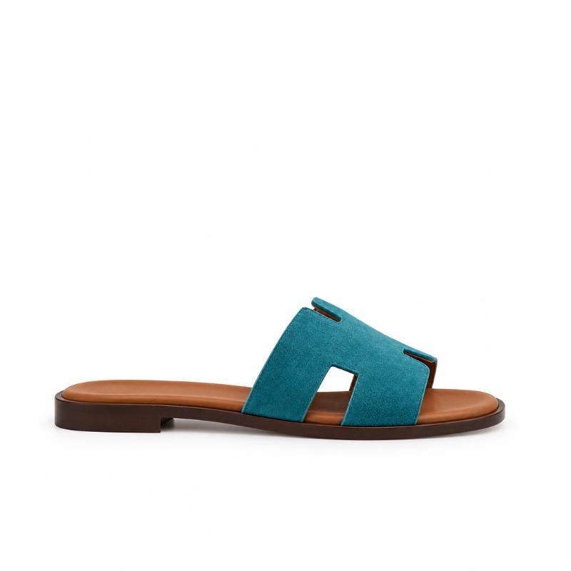 Luxury H Style Leather Slipper For Men
