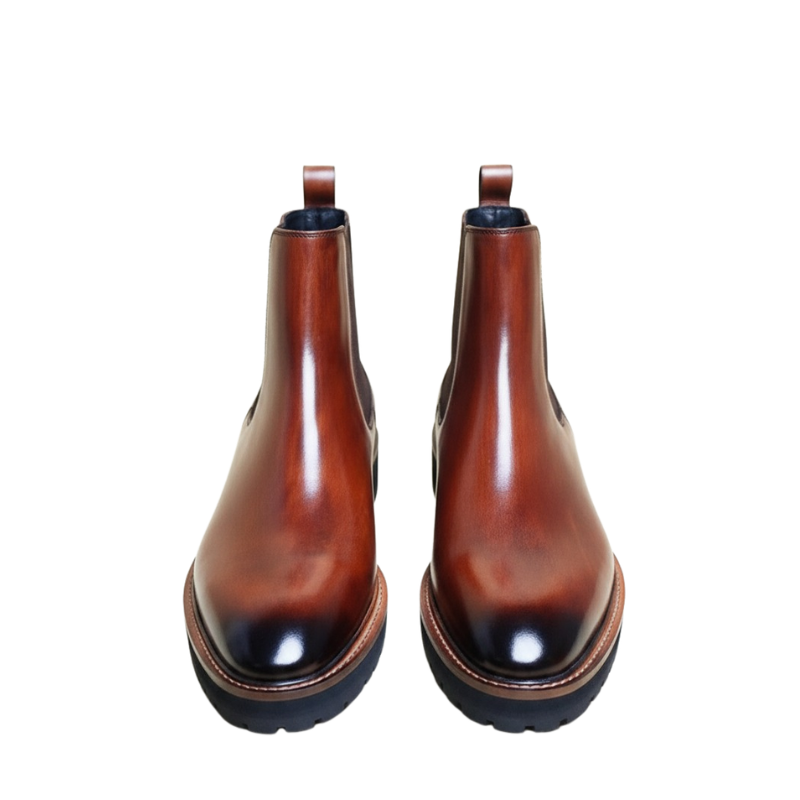 Luxury Italian Craft Polished Chelsea Boots