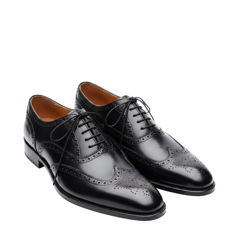 Luxury Italian Refinement Brogue Oxford Shoe