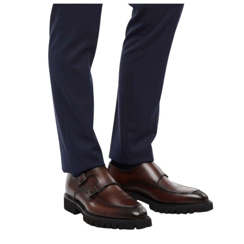 Luxury Kensington Double Monk Strap Shoes
