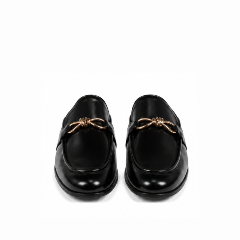 Luxury Knotted Leather Mule