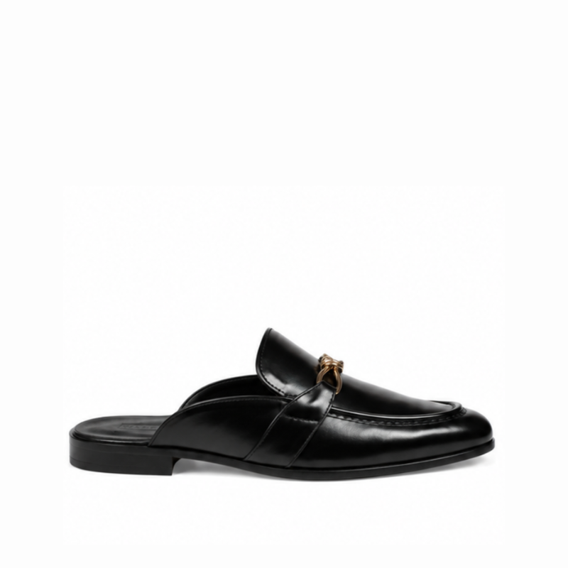 Luxury Knotted Leather Mule