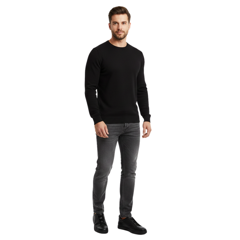 Luxury Midnight Triple Stitch Slip-On Sneaker