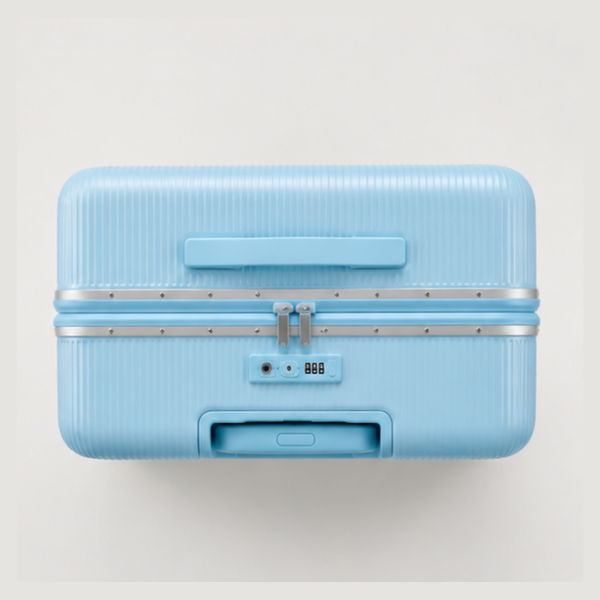Luxury Ribbed Hard-Shell Cabin Trolley Bag