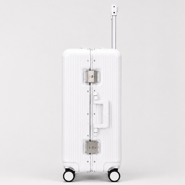 Luxury Ribbed Hard-Shell Cabin Trolley Bag