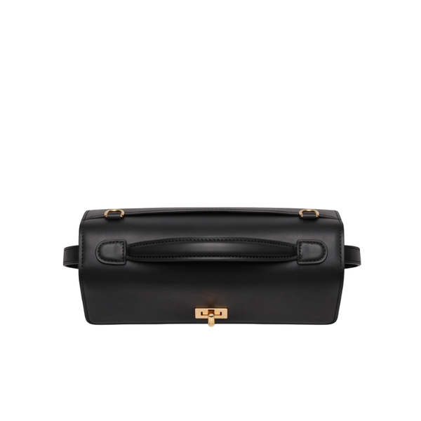 Luxury Structured Twist-Lock Top Handle Square Hand & Crossbody Bag