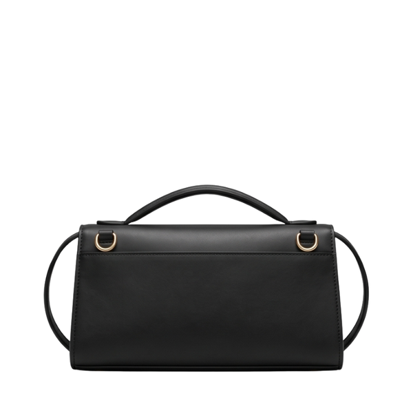 Luxury Structured Twist-Lock Top Handle Square Hand & Crossbody Bag