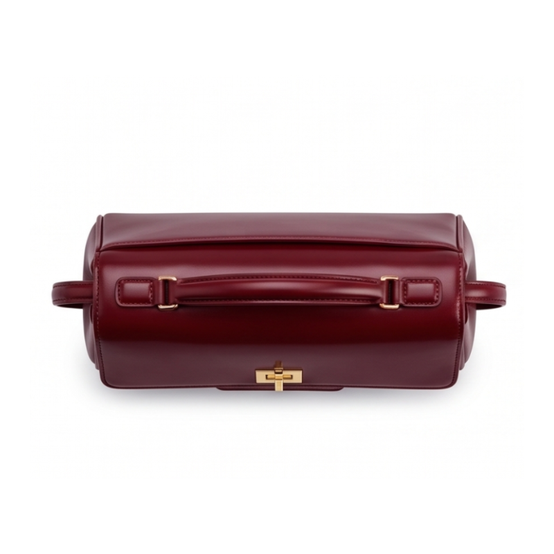 Luxury Structured Twist-Lock Top Handle Square Hand & Crossbody Bag