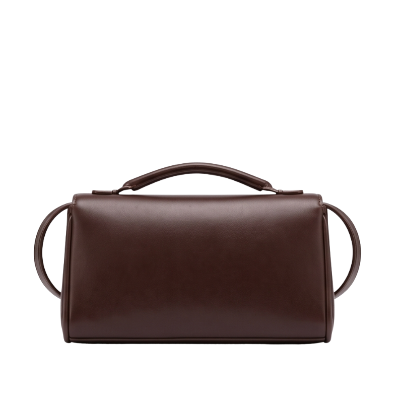 Luxury Structured Twist-Lock Top Handle Square Hand & Crossbody Bag
