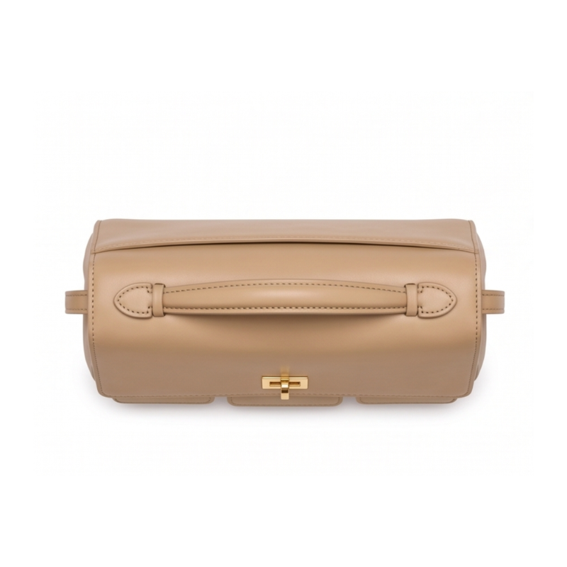 Luxury Structured Twist-Lock Top Handle Square Hand & Crossbody Bag