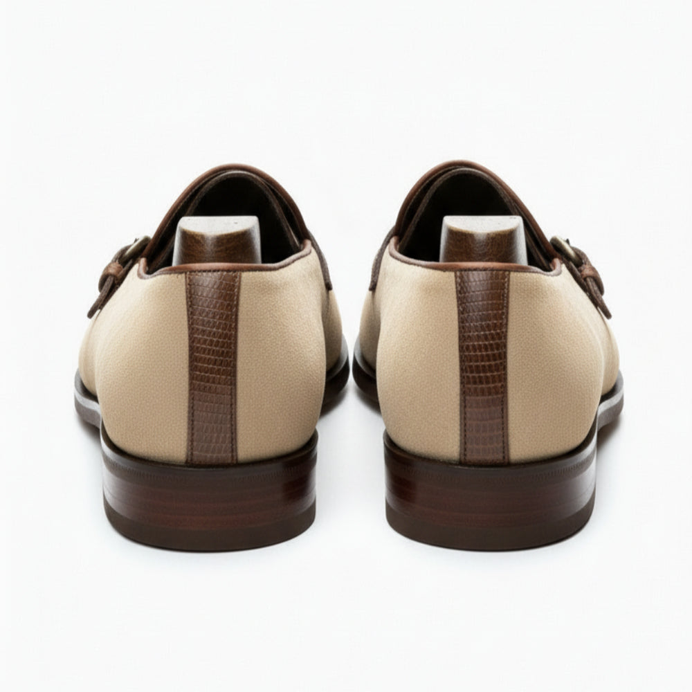 Luxury Suede Leather Buckle Dress Loafers