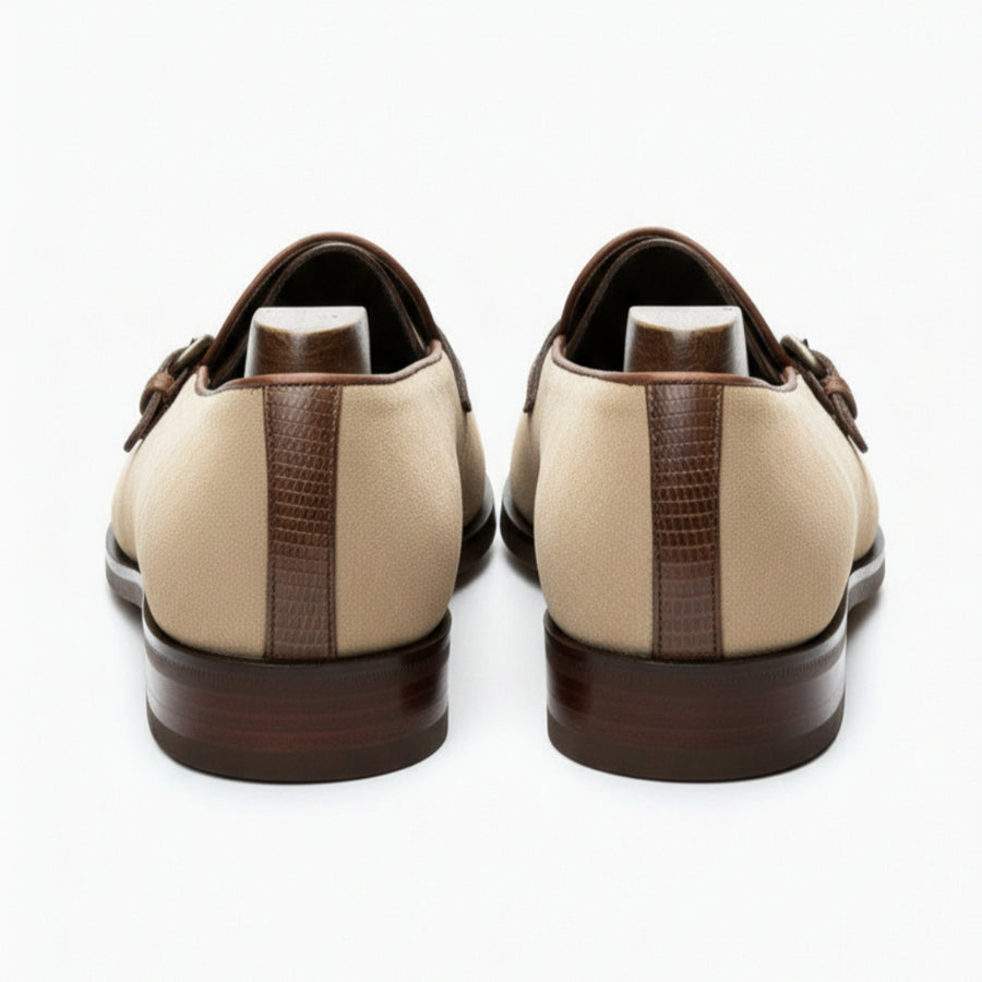 Luxury Suede Leather Buckle Dress Loafers
