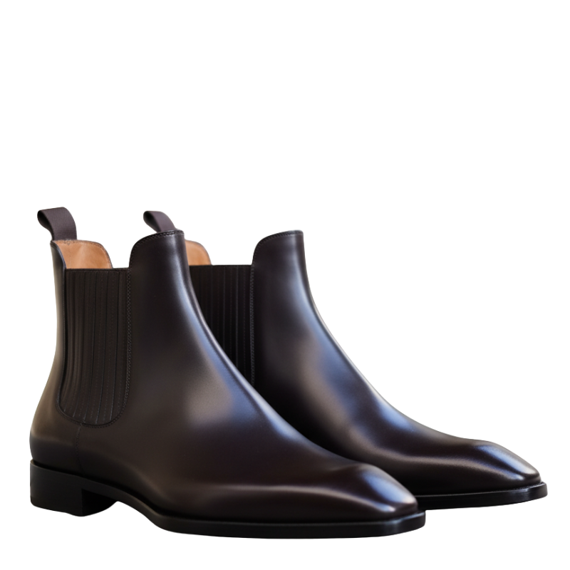 Arco Leather Chelsea Boot with Curve Toe