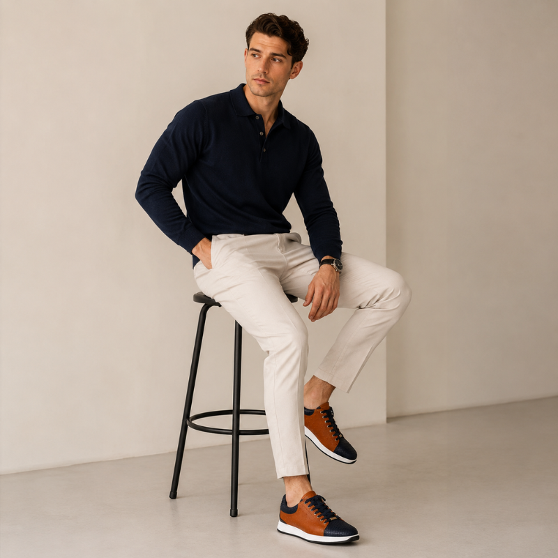 Maddox Exotic Leather Sneakers
