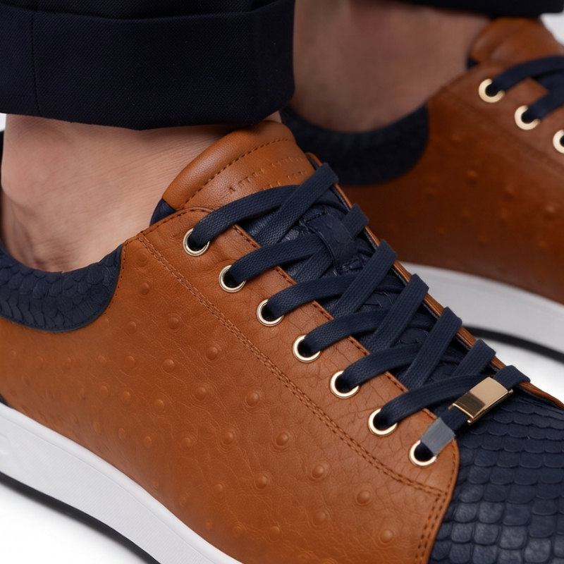 Maddox Exotic Leather Sneakers