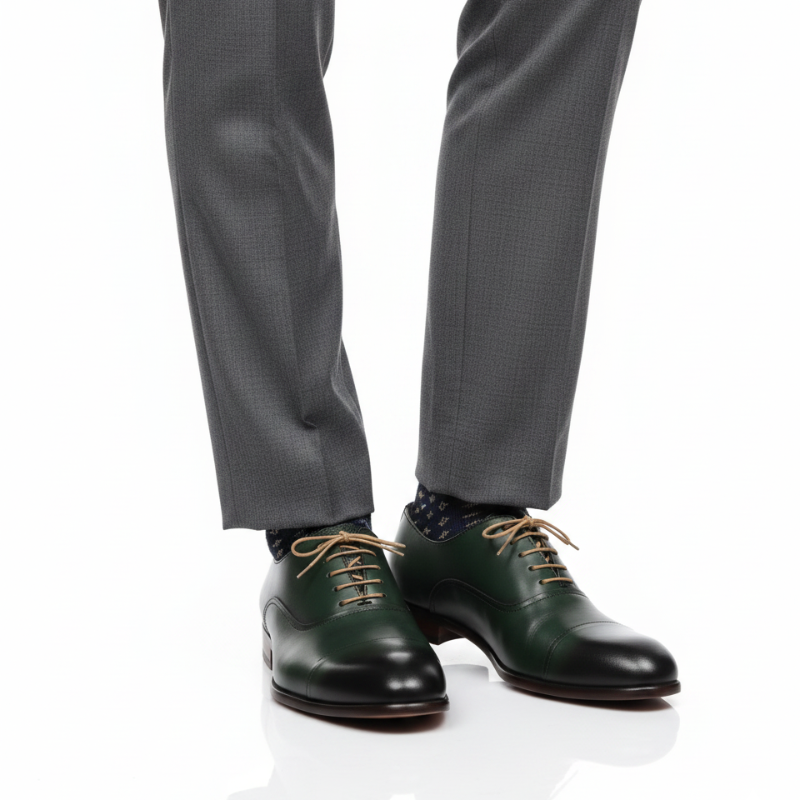 Majestic Verdant Legacy Statement Oxford Shoes
