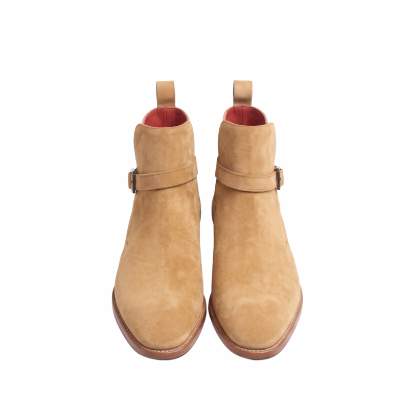 Manlio Suede Buckle Jodhpur Ankle Boots