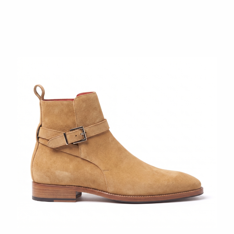 Manlio Suede Buckle Jodhpur Ankle Boots