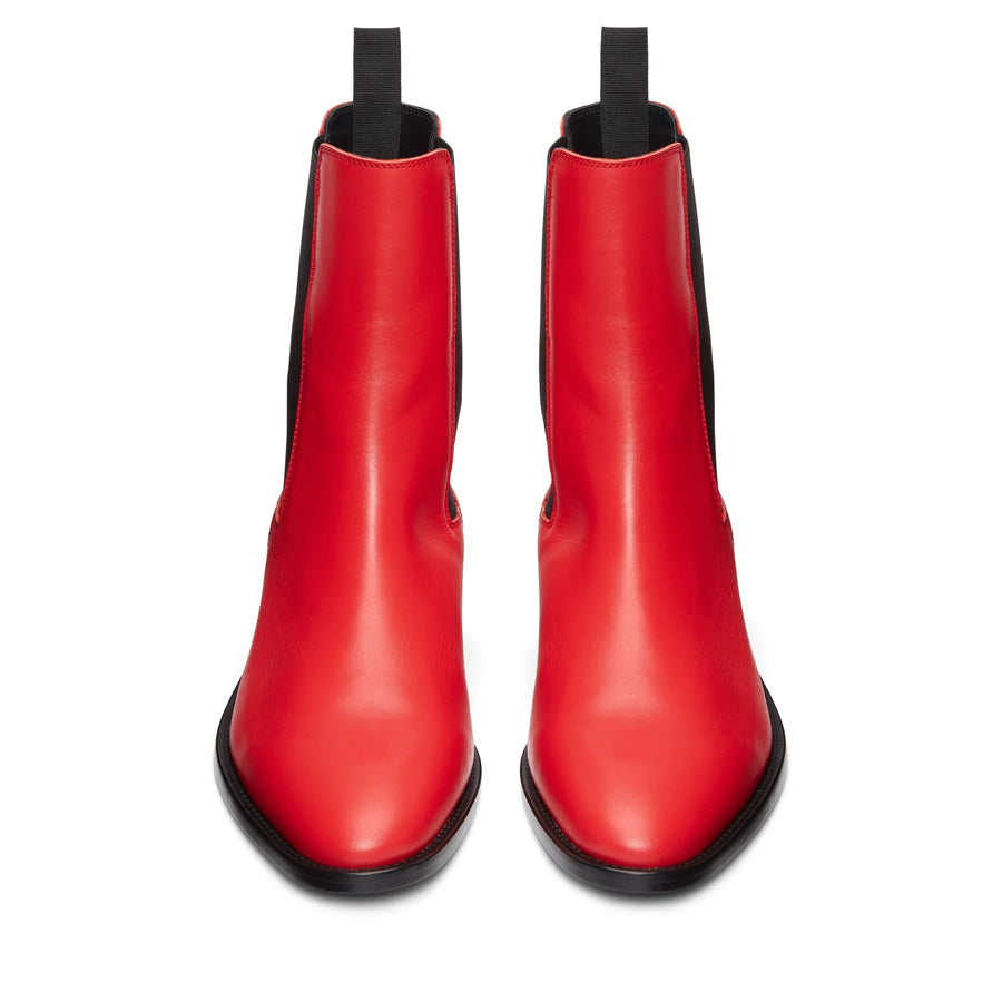 Chelsea Boot - Red Leather
