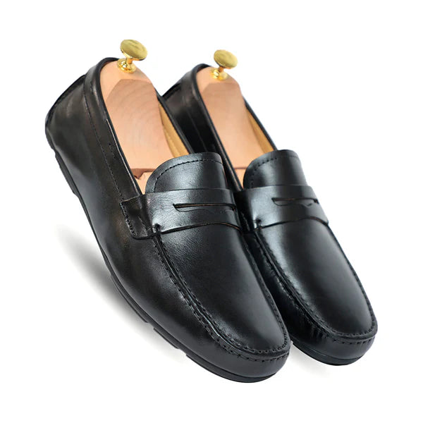Blue Driving Moccasins