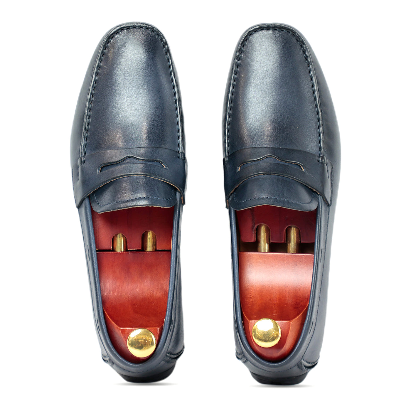 Blue Driving Moccasins