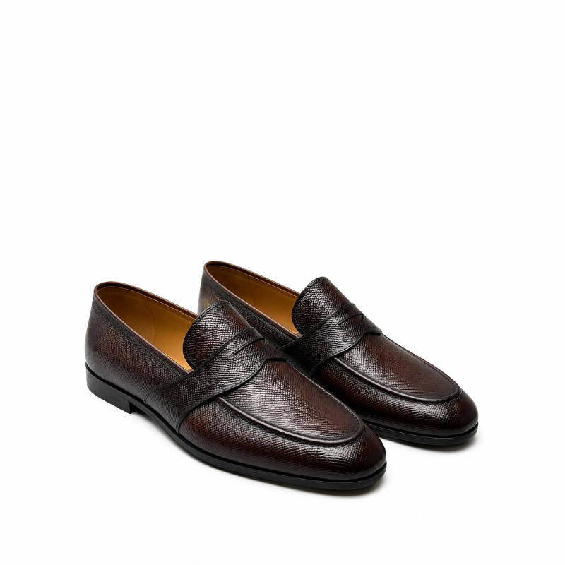 Maverick Classic Textured Leather Loafer