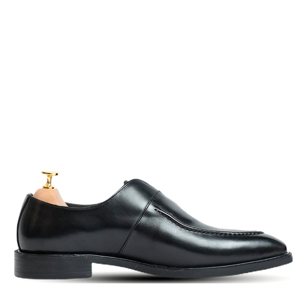 Melvin Plain Leather Single MonkStraps Shoe Tan