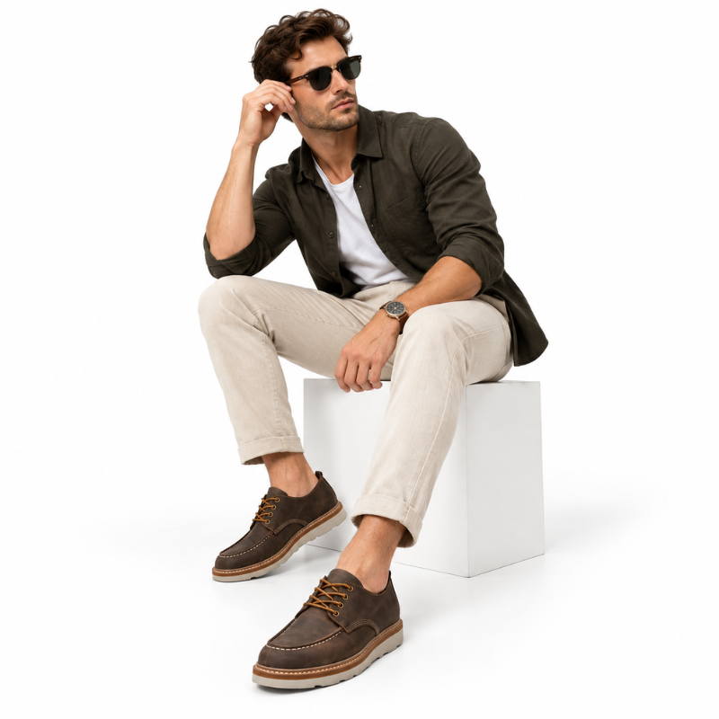 Men Classic Oxford Leather Shoes