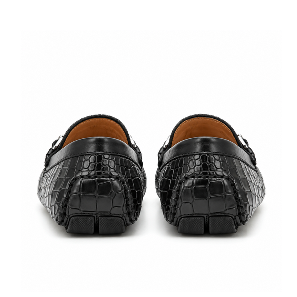 Men Nes Croc Emboss Driving Loafer