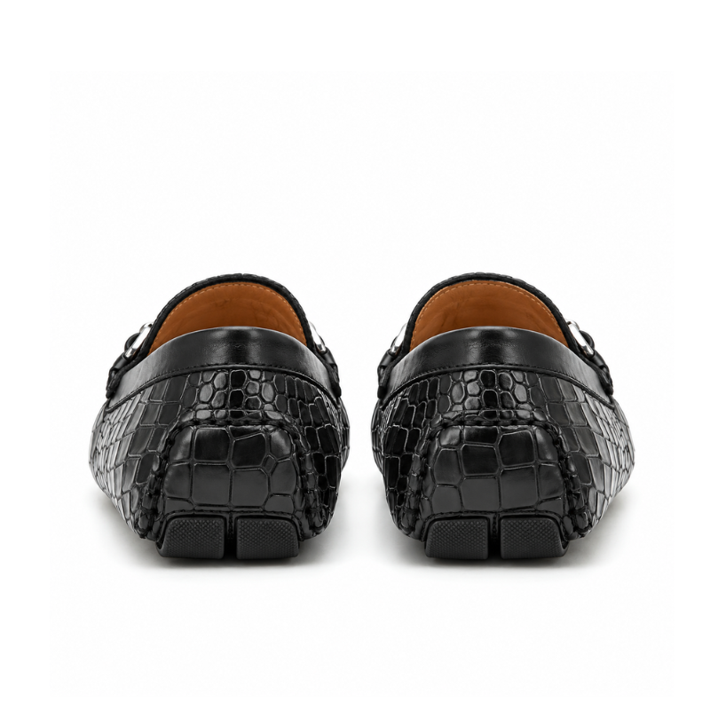 Men Nes Croc Emboss Driving Loafer