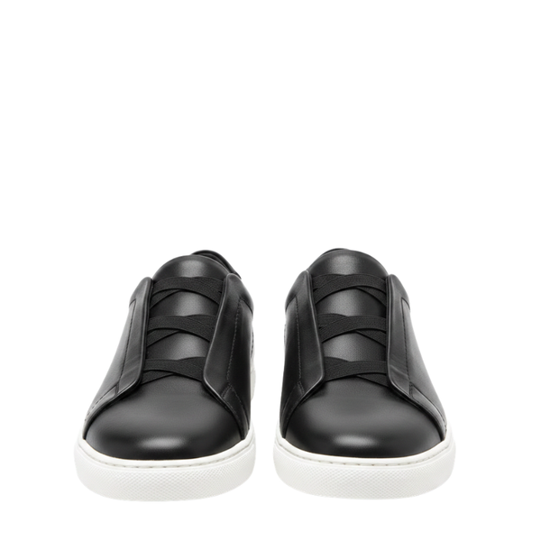 Men Smart Casual Leather Italian Triple Stitch Sneaker