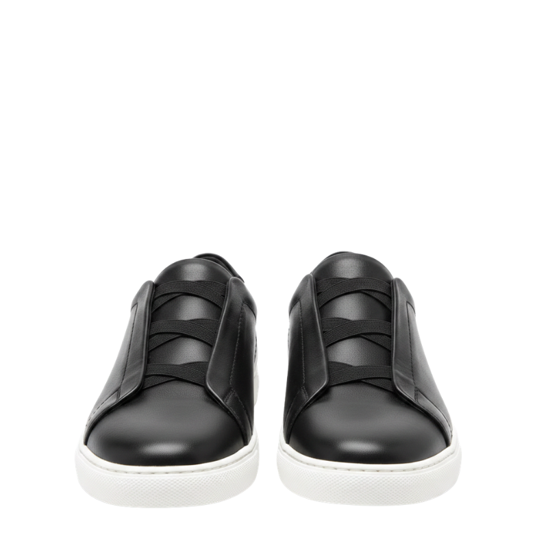 Men Smart Casual Leather Italian Triple Stitch Sneaker
