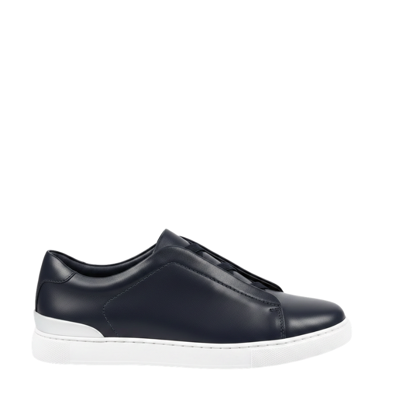 Men Smart Casual Leather Italian Triple Stitch Sneaker