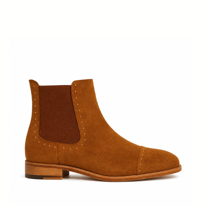 Men's Chelsea Spike Cap Toe Ankle Boots