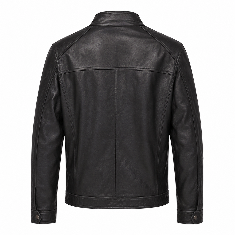 Men's Classic Italian Leather Racer Jacket