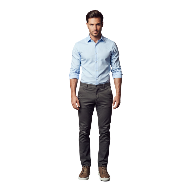 Men's Croc Sticth Casual Leather Sneaker