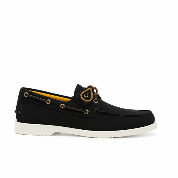 Men s Moccasin In Suede - Black