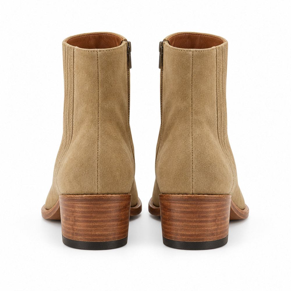 Men’s Pointed-Toe Suede Ankle Boots