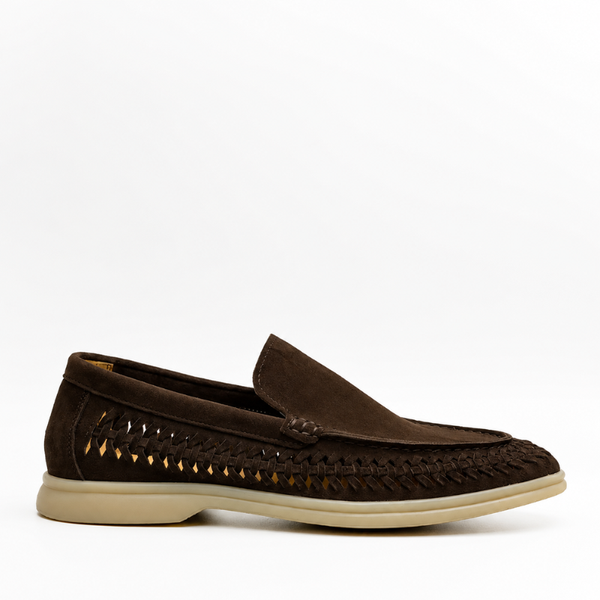 Men's Weave Summer Ease Slip-On Loafers - Brown