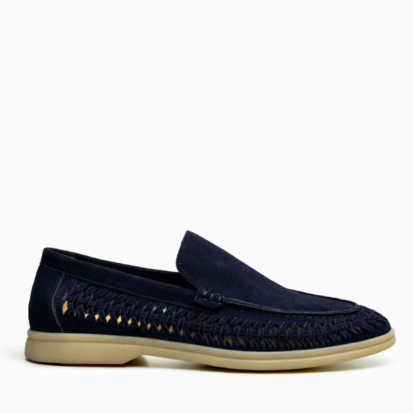Men's Weave Summer Ease Slip-On Loafers - Navy Blue