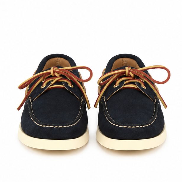 Mens boat moccasin in suede