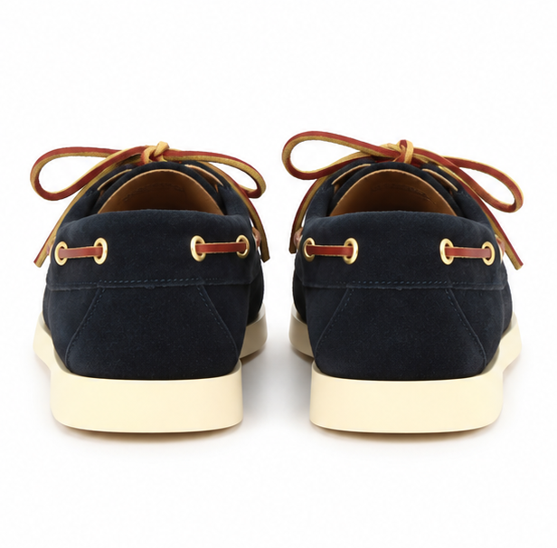 Mens boat moccasin in suede