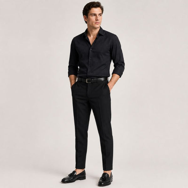 Midnight Croc Tassel Signature Loafers