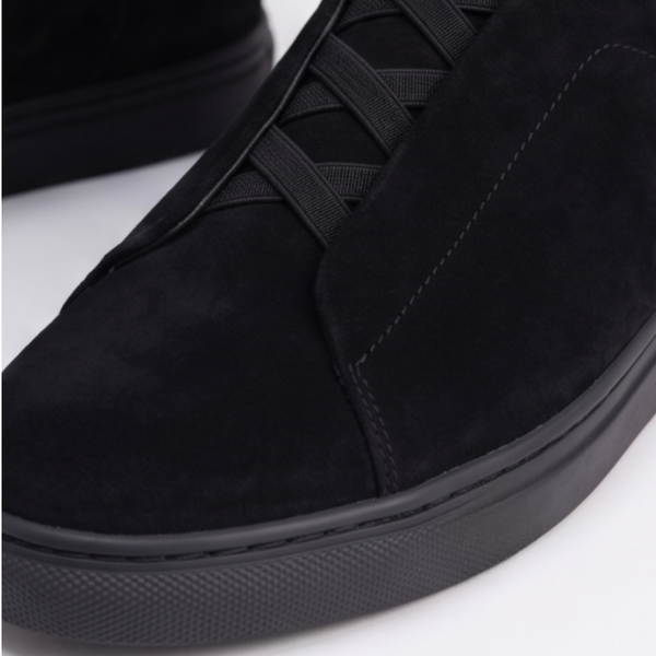 Midnight Gavin Suede Triple Stitch Sneaker