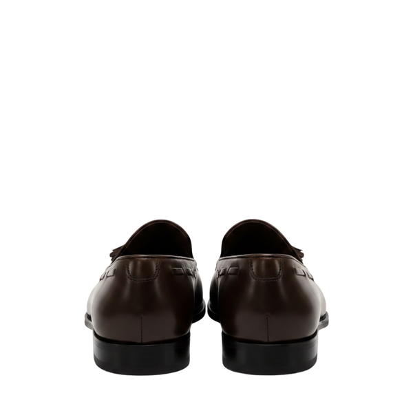 Midnight Tassel Loafer With Italian Elegance