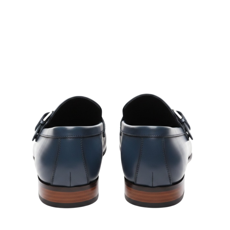 Midnight Weave Monk Strap Loafers