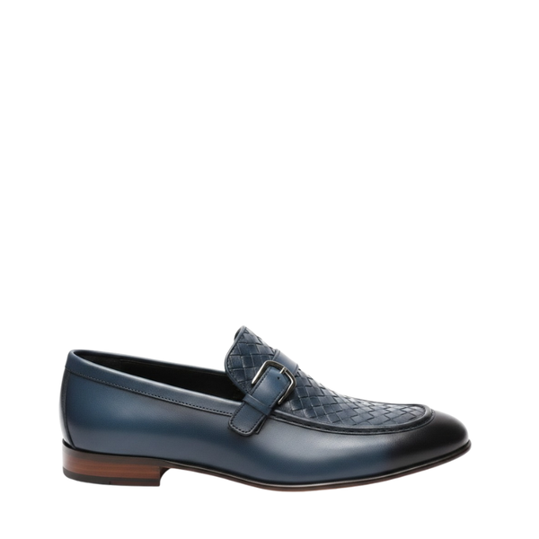 Midnight Weave Monk Strap Loafers