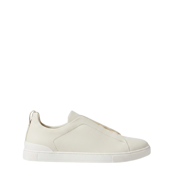 Minimalist Urban Style Tripple Stitch Sneakers - Off White