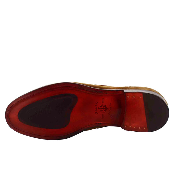 Double Suede Leather Tassel Loafer